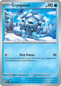 Cryogonal z edície Obsidian Flames, karta č.55