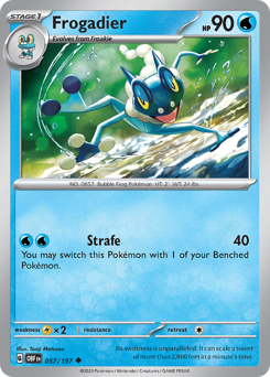 Frogadier z edície Obsidian Flames, karta č.57