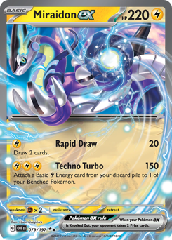 Miraidon ex z edície Obsidian Flames, karta č.79