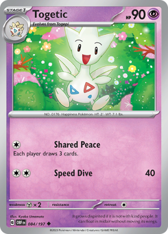Togetic z edície Obsidian Flames, karta č.84