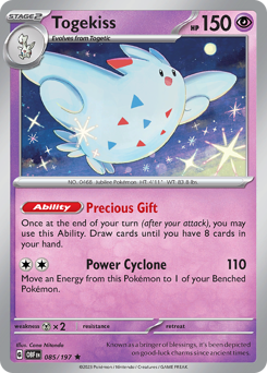 Togekiss z edície Obsidian Flames, karta č.85