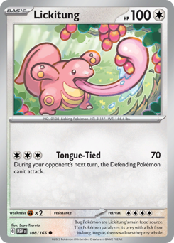 Lickitung z edície 151, karta č.108