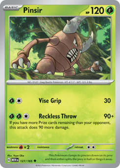 Pinsir z edície 151, karta č.127