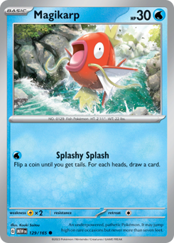 Magikarp z edície 151, karta č.129