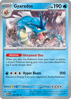 Gyarados z edície 151, karta č.130
