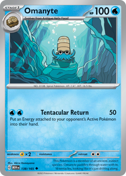 Omanyte z edície 151, karta č.138