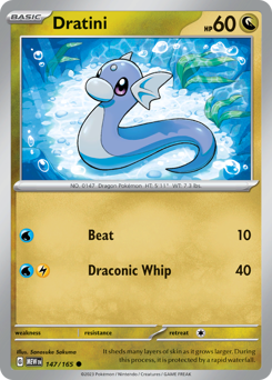 Dratini z edície 151, karta č.147