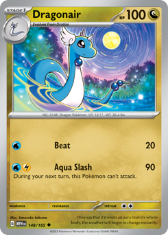 Dragonair z edície 151, karta č.148