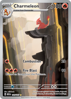 Charmeleon z edície 151, karta č.169
