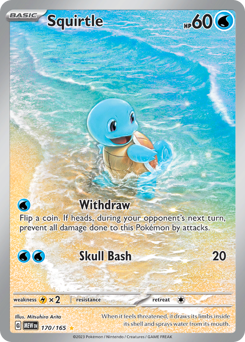 Squirtle z edície 151, karta č.170