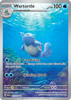 Wartortle z edície 151, karta č.171