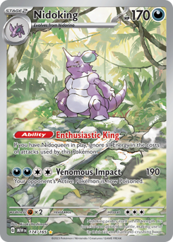 Nidoking z edície 151, karta č.174
