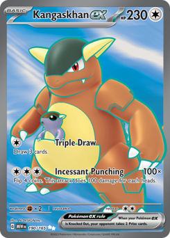 Kangaskhan ex z edície 151, karta č.190