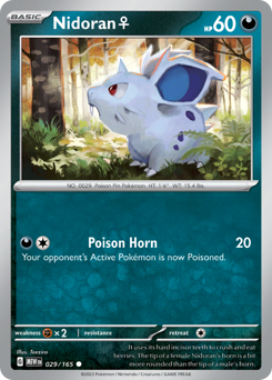 Nidoran ♀ z edície 151, karta č.29