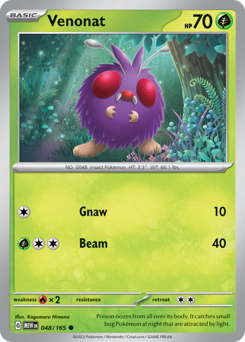 Venonat z edície 151, karta č.48