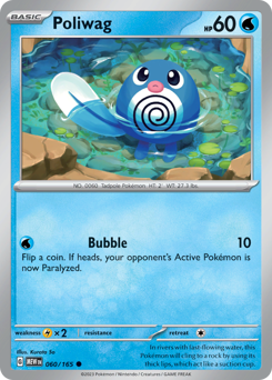 Poliwag z edície 151, karta č.60