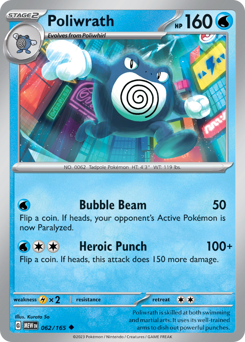 Poliwrath z edície 151, karta č.62