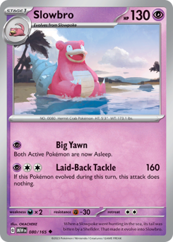Slowbro z edície 151, karta č.80