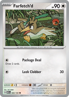 Farfetch'd z edície 151, karta č.83