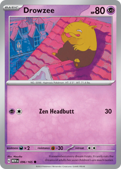 Drowzee z edície 151, karta č.96