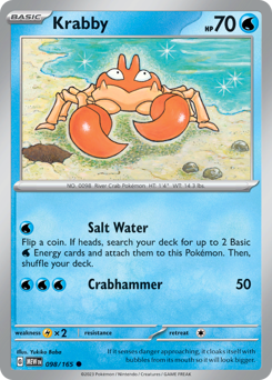 Krabby z edície 151, karta č.98
