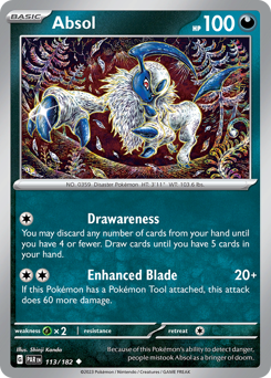 Absol z edície Paradox Rift, karta č.113