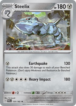 Steelix z edície Paradox Rift, karta č.125