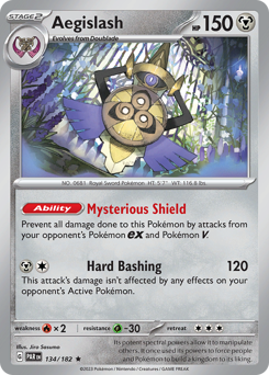 Aegislash z edície Paradox Rift, karta č.134