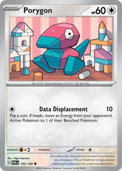 Porygon z edície Paradox Rift, karta č.142