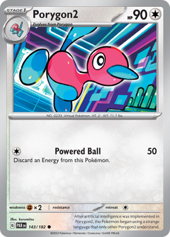 Porygon2 z edície Paradox Rift, karta č.143