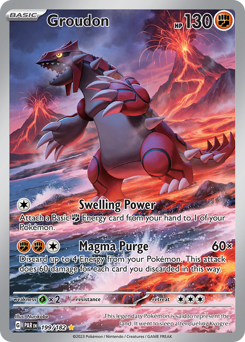 Groudon z edície Paradox Rift, karta č.199