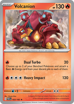Volcanion z edície Paradox Rift, karta č.22