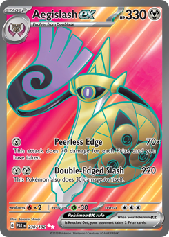 Aegislash ex z edície Paradox Rift, karta č.230