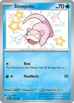 Slowpoke z edície Paldean Fates, karta č.116