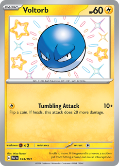 Voltorb z edície Paldean Fates, karta č.133