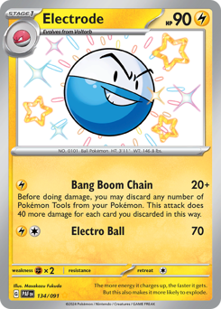 Electrode z edície Paldean Fates, karta č.134