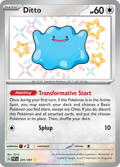 Ditto z edície Paldean Fates, karta č.201