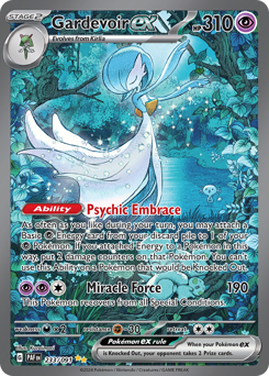 Gardevoir ex z edície Paldean Fates, karta č.233