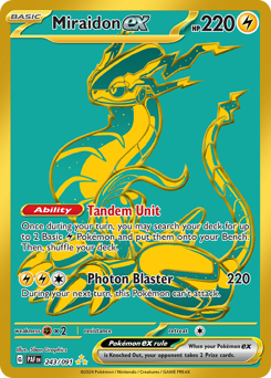 Miraidon ex z edície Paldean Fates, karta č.243