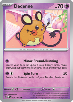 Dedenne z edície Paldean Fates, karta č.36