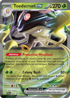 Toedscruel ex z edície Paldean Fates, karta č.5