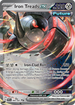 Iron Treads ex z edície Paldean Fates, karta č.66