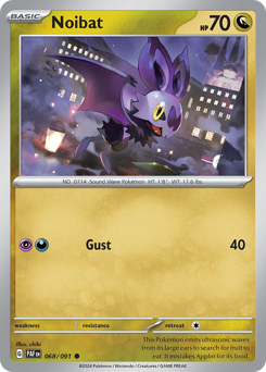 Noibat z edície Paldean Fates, karta č.68