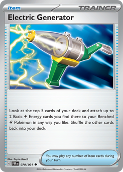 Electric Generator z edície Paldean Fates, karta č.79