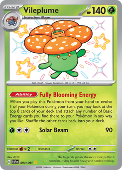 Vileplume z edície Paldean Fates, karta č.94