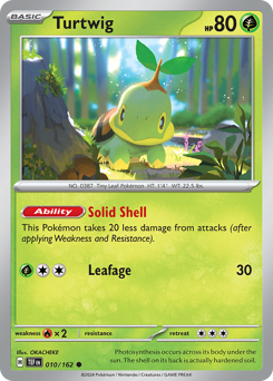 Turtwig z edície Temporal Forces, karta č.10