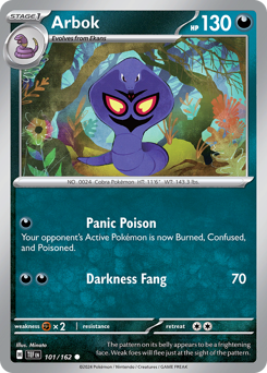 Arbok z edície Temporal Forces, karta č.101