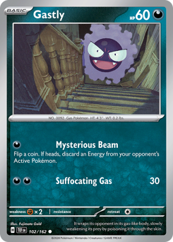 Gastly z edície Temporal Forces, karta č.102
