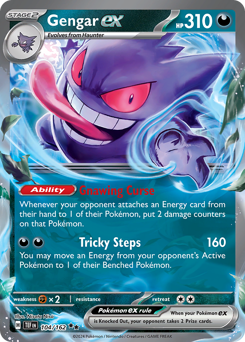 Gengar ex z edície Temporal Forces, karta č.104