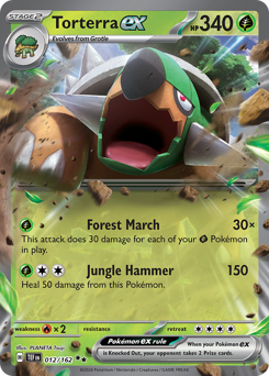 Torterra ex z edície Temporal Forces, karta č.12